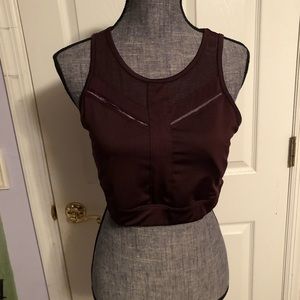 high neck sports bra